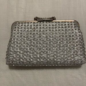 Elegant Silver Clutch Bag